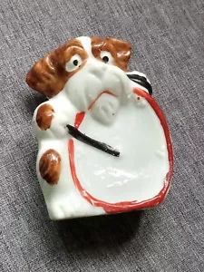 Rare Vintage Dog Gum Parker Ceramic Dish Tray Made in Japan Kitsch - Picture 1 of 6