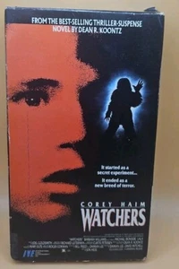 The Watchers USED VHS (Cult Horror, Sci-fi, Corey Haim, 1988, Dean Koontz) - Picture 1 of 3