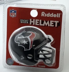 Cascos de fútbol americano profesional de bolsillo de la NFL Riddell de Houston Texas - Imagen 1 de 2