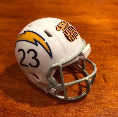 San Diego Chargers 1963-1964 throwback custom pocket pro helmet LA NFL Cover
