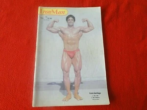 Vintage Bodybuilding Muscle Gay Interest Magazine Iron Man 1980 Ernie Santiago58 - Picture 1 of 10