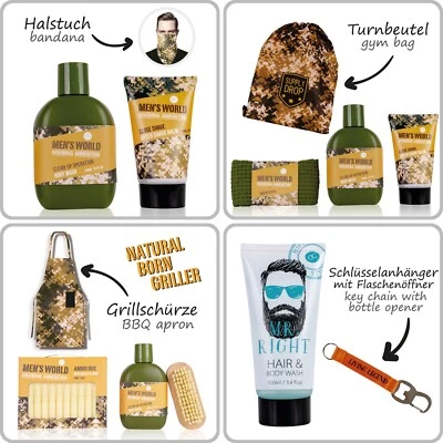 ACCENTRA ✅ Männer Pflegeset Geschenkset Geschenkeset Männerpflege Geschenkbox Mann Lotion