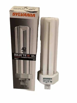 Sylvania Dulux T/E IN 42w CF Light Bulb Lamp CF42DT/E/IN/835 20871 Culot GX24q-4 - Image 1 of 3