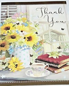Tarjetas Just to Say Thank You, tarjeta de Heartstrings. Tema Flores (TY6) - Imagen 1 de 4