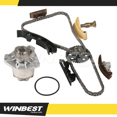 Kit de cadena de distribución con juego de bomba de agua apto para Volkswagen EuroVan 2001 2002 2,8 L DOHC Foto 1 de 4