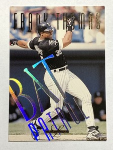 FRANK THOMAS 1995 Donruss Leaf Limited Bat Patrol Card  #1 of 24