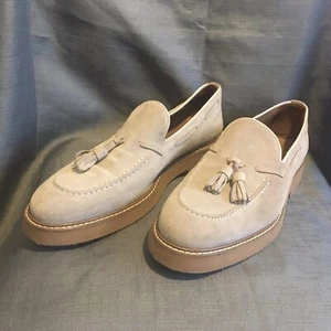 Mens Elle Loafer Shoes, Slip On, Beige, Size 41 - 7 Used - Picture 1 of 14