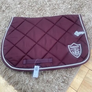 Burgundy & Silver Saddle pad/Numnah - Picture 1 of 2