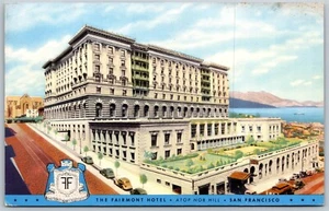 Vtg San Francisco California CA The Fairmont Hotel Atop Nob Hill Postcard - Picture 1 of 2