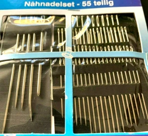 55-tlg.Nähnadelset Nähnadeln Nadeln Segel Teppich Sack Polster Spezialnadeln Set - Bild 1 von 2