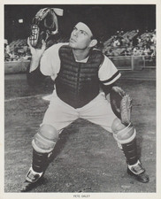 1961 Manny's Baseball Land Pete Daley 8X10 B&W Picture-Athletics-FREE USA SHIP