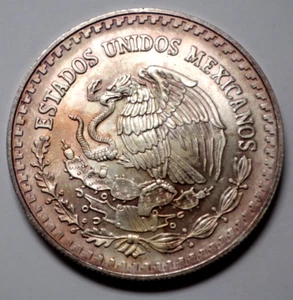 1999 1 oz 999 SILVER Ley Mexican Libertad 1 Onza Pura Plata Coin Rare Nat.Toning - Picture 1 of 4