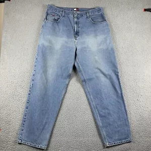 Jeans Tommy Hilfiger vintage para hombre 40x32 (se adapta a 38x31) azul FREEDOM holgados Y2K años 90 - Imagen 1 de 16