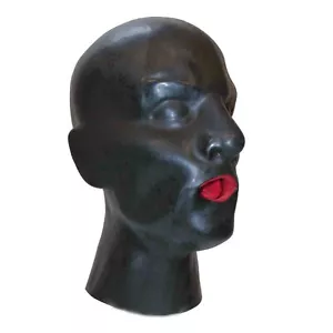 Latex Maske Women Mundstück und Nasenröhrchen 0,4 mm Size:M(2183) - Bild 1 von 6