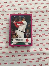 2023 Topps Throwback Thursday TBT Set #20 Rafael Devers #58 Pink 5/5 Red Sox