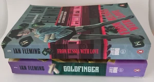 Ian Fleming James Bond Penguin Paperbacks x 2 Goldfinger, From Russia with Love - Picture 1 of 8