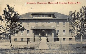 # K679 BEATRICE, NE. POSTCARD, MENNINITE DEACONESS HOSPITAL - Picture 1 of 2