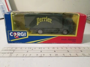 Toys Corgi Man Perrier Truck Corgi Haulers w/ Orig. Box & FAO Schwartz Price Tag - Picture 1 of 12