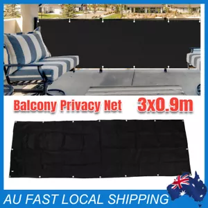 3M Garden Balcony Fence Windscreen Privacy Screen Shade Net UV Cover Mesh Decor - Picture 1 of 12