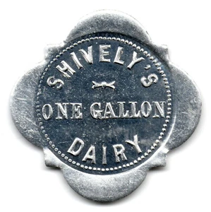 SHIVELY’S DAIRY • ONE GALLON • NORTH MANCHESTER, INDIANA, IN. • TC-46272 - Bild 1 von 2