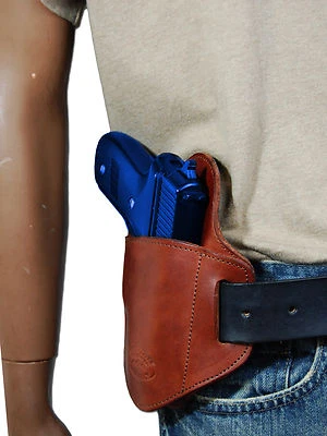 New Barsony Burgundy Leather Belt Slide Gun Holster Norinco Kimber Full Size 9mm - Image 1 of 4