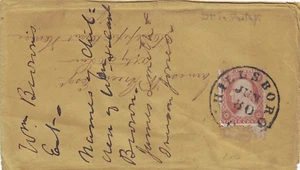 1850's Era Hillsboro, Ohio Cancel on this Cover Franked with 3-cent Scott #26 - Picture 1 of 1
