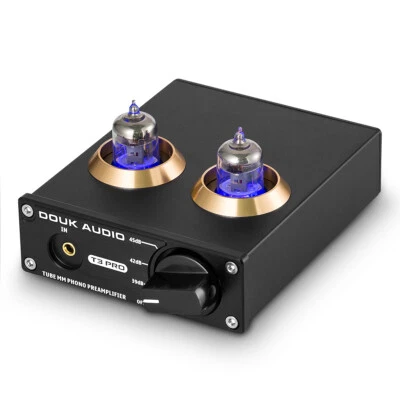 Douk Audio T3 PRO MM Phono Stage Preamp Mini Stereo Vacuum Tube Preamplifier  - Image 1 of 4