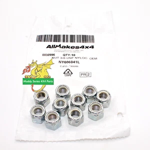 Land Rover Defender D1 D2 RRC P38 3/8" UNF dadi aderenti x 10 - Foto 1 di 2