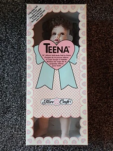 Fibre Craft Teena Puppe-Vintage 1994 16" Dressing Doll 3129-03, Neu in Box - Bild 1 von 9