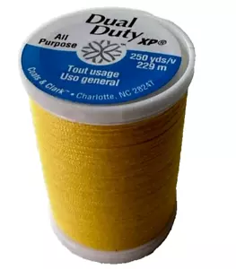 Coats & Clark S910 Thread All-Purpose Dual Duty XP 250 yds (229m) Bright Yellow - Picture 1 of 9
