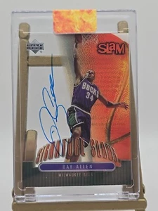 2000-01 Upper Deck Slam Signature Slams Ray Allen RA - Picture 1 of 6