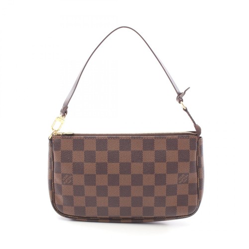 LOUIS VUITTON（LV） LOUIS VUITTON Pochette Accessori Borsa a Mano N51985 Damier Tela Marrone Ebene