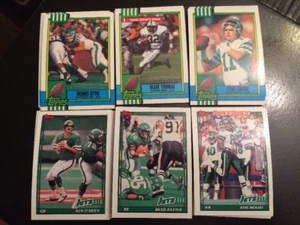 1990 & 1991 Topps New York Jets Complete Team Set Lot Toon-Moore 41 Cards - Picture 1 of 1