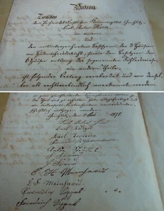 Manoscritto GROCHLITZ (Obergrochlitz/Caselwitz, Greiz) 1871, fontana Kammergut - Foto 1 di 8