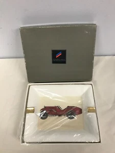 DANIEL HECHTER RED "ROADSTER" ANTIQUE CAR 7 3/4" X 6 1/4" ASHTRAY NOS! NEW! MIB! - Picture 1 of 4
