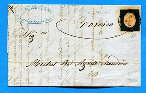 1854 SARDEGNA III EMISS.c.20 (Sass.8) da S.PIER D'ARENA (286115) - Picture 1 of 3