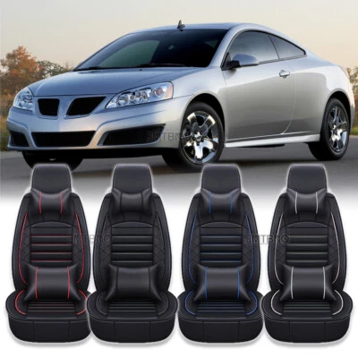 For Pontiac G6 G8 Full Car Seat Covers 2/5-Seats PU Leather Front Rear Cushions - Изображение 1 из 4