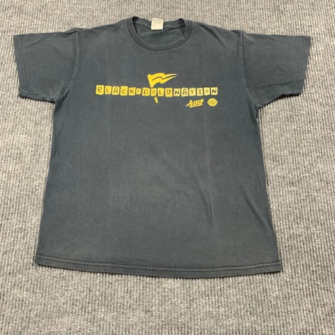 VTG UCF Golden Knights T Shirt Adult L College Black Student Government Faded Cover