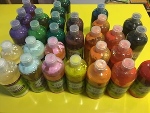 Assortimento tempera acrilica lavabile 500ml - 11 colori 25 bottigliette - Foto 1 di 1