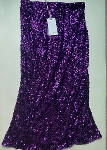 GRACE KARIN SEQUINS PURPLE SIZE LARGE, NEW WITH TAGS - Picture 1 of 4