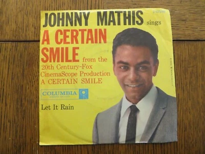 Johnny Mathis – A Certain Smile - 1958 - Columbia 4-41193 7" Single VG+/VG - Image 1 of 4