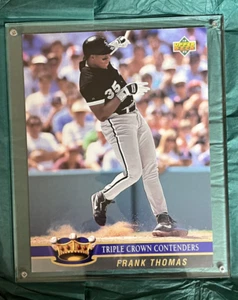 1993 UPPER DECK TRIPLE CROWN CONTENDERS #TC9 FRANK THOMAS 8"x 10", #401/2500 - Picture 1 of 3