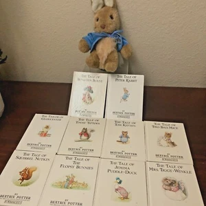 Beatrix Potter Eden Pascua Pete Conejo de Peluche Animal de Peluche con Libros - Imagen 1 de 8