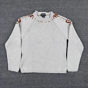 Woolrich Strickpullover Damen Small Fair Isle Rollkragen Ivory Pullover Y2k 90s - Bild 1 von 7