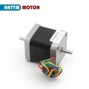 Motor paso a paso CNC de doble eje Nema17 48 mm 78 oz-in 1,8A para enrutador CNC de impresión 3D - Imagen 1 de 4