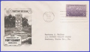 USA3 # 970 ADDR SMARTCRAFT FDC Fort Kearny Centenary - Picture 1 of 1