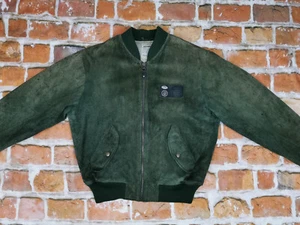 Chevignon Vintage Veste en Cuir Pilote´S Flight Engineer´S Sauvage T:M Rareté - Picture 1 of 10