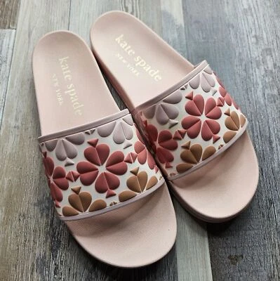 Kate Spade Olympia Slides EE. UU. Mujer 8 (38,5 euros) Rosa Picas Elevadas Textura Foto 1 de 4