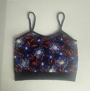 Maeve by Anthropologie Damen Blumen Jacquard Pullover Tank Größe Medium - Bild 1 von 9