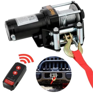 Elektrische Seilwinde 12V, 1360kg/3000lbs Motorwinde Seilzug Offroad Motorwinde - Bild 1 von 12